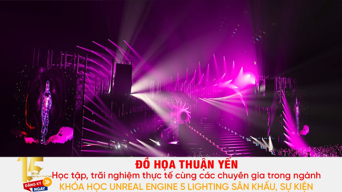 Khóa học Unreal Engine 5 thiết kế Lighting Show Event, Stage