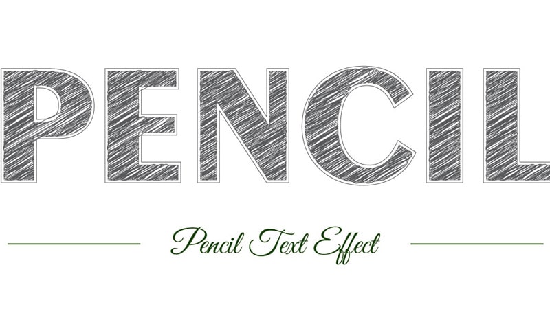 Học Illustrator thiết kế hiệu ứng Pencil Text Effect