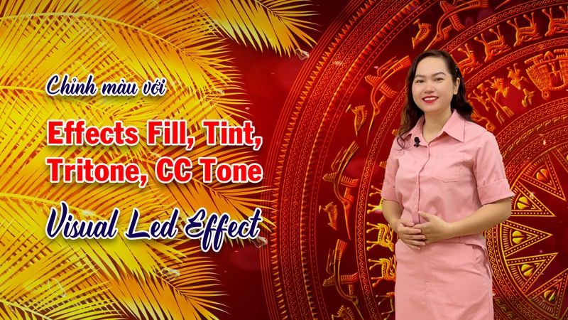 Thiết kế hiệu ứng Fill, Tint, Tritone, CC Tone Visual Led