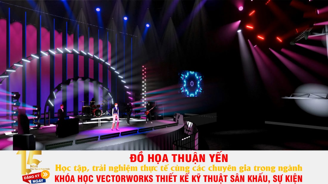 Khóa học Vectorworks thiết kế vận hành kỹ thuật sân khấu sự kiện