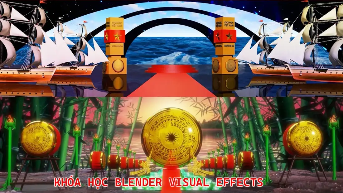 Khóa học Blender thiết kế 3D Visual Effects sân khấu, sự kiện